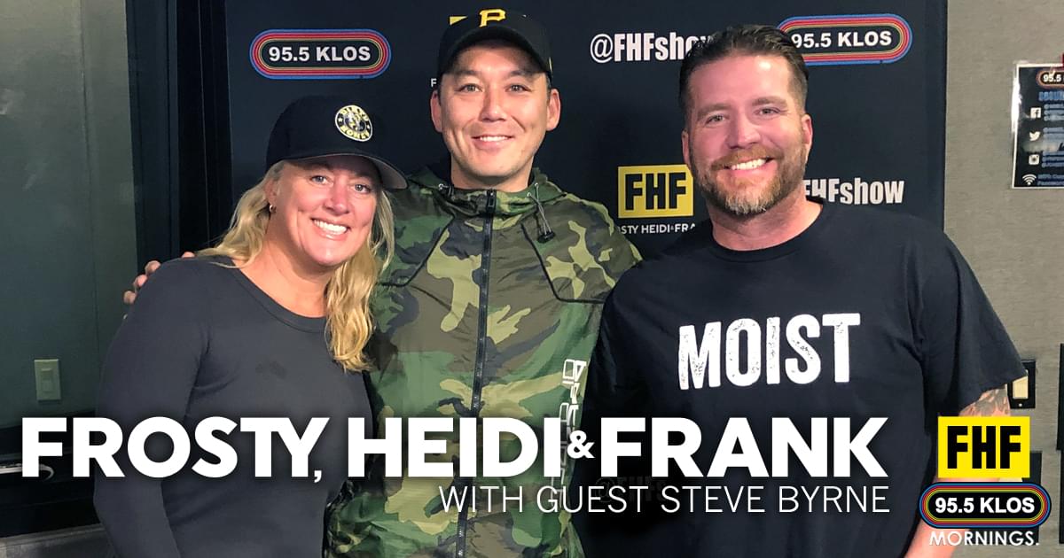 Frosty, Heidi and Frank with guest Steve Byrne