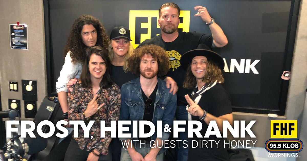 Frosty, Heidi and Frank with guests Dirty Honey