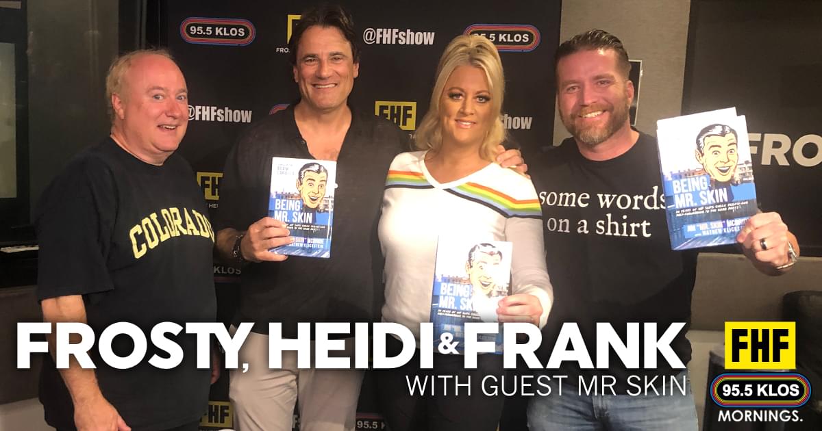 Frosty, Heidi and Frank with guest Mr Skin