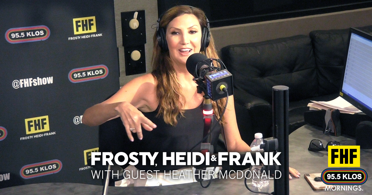 Frosty, Heidi and Frank with guest Heather McDonald