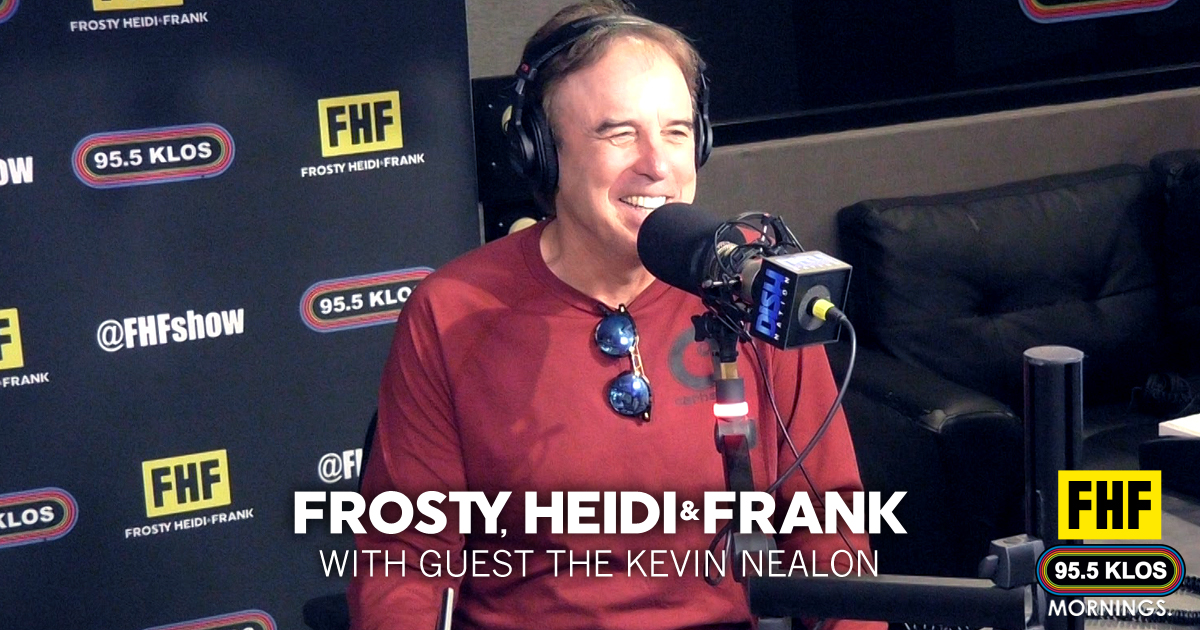 Frosty, Heidi and Frank with guest Kevin Nealon