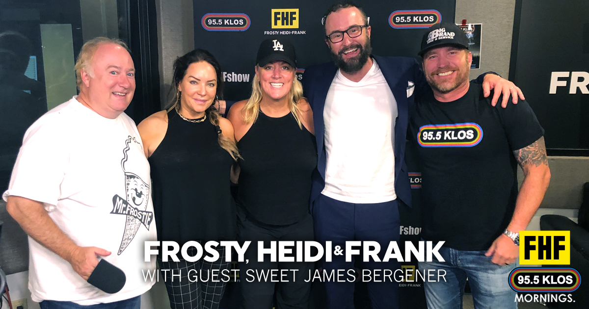 Frosty, Heidi and Frank with guest Sweet James Bergener