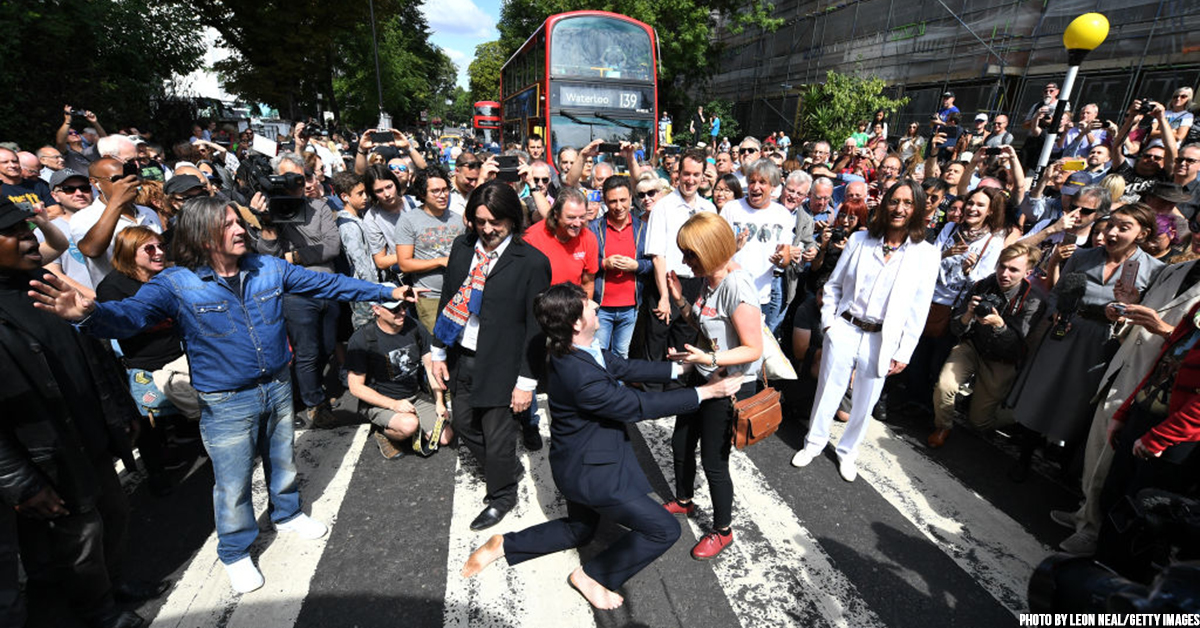 Beatles Fans Flock to ‘Abbey Road’ For 50th Anniversary