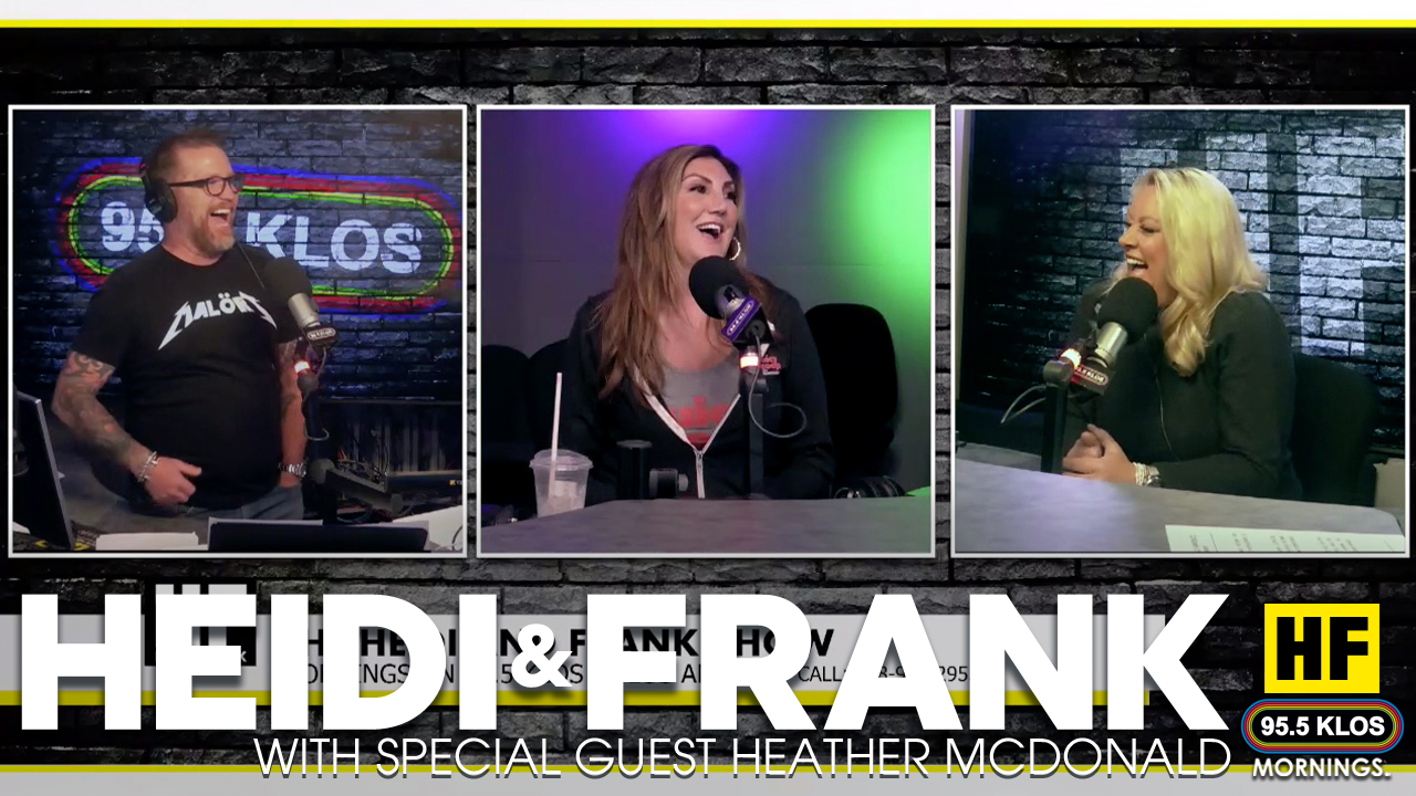 Heidi and Frank with guest Heather McDonald