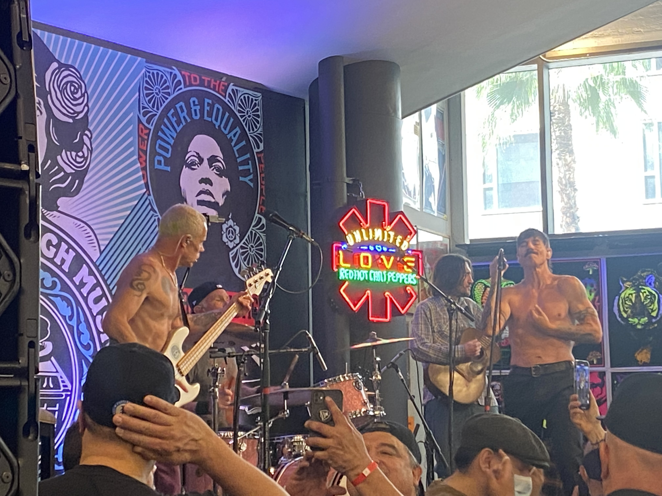 Red Hot Chili Peppers Perform At Amoeba Hollywood
